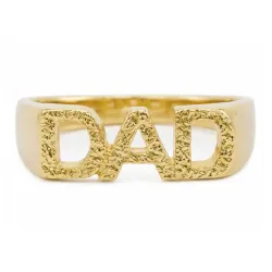 dad ring i förgylld mässing - My Letter