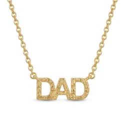 dad halsband i förgylld mässing