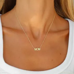 mom halsband i förgylld mässing - Eliné