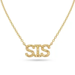 sister halsband i förgylld mässing