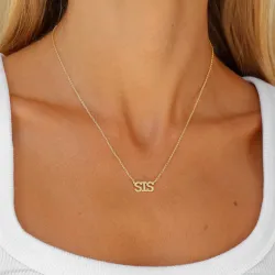 sister halsband i förgylld mässing - Eliné