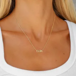 elsk halsband i förgylld mässing - Eliné