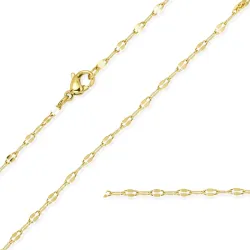 vattentät halsband i förgyllt stål 42 cm x 2 mm  - OCEANA