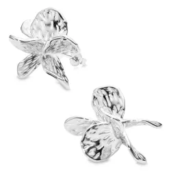 vattentät blommor örhängen i stål - OCEANA