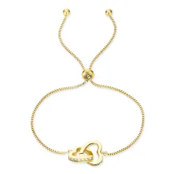 vattentät hjärta armband i förgyllt stål - OCEANA