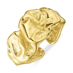 vattentät ring i förgyllt stål - OCEANA