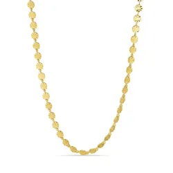 vattentät rund halsband i förgyllt stål - OCEANA