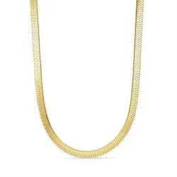 vattentät halsband i förgyllt stål 45 cm x 6 mm  - OCEANA