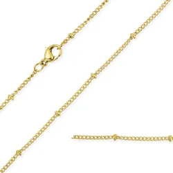 vattentät halsband i förgyllt stål 45 cm x 2 mm  - OCEANA