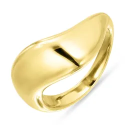 vattentät ring i förgyllt stål - OCEANA