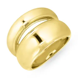 vattentät ring i förgyllt stål - OCEANA