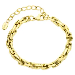 vattentät armband i förgyllt stål 16 cm + 5 cm x 5,5 mm  - OCEANA