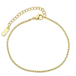 vattentät armband i förgyllt stål 17 cm + 5 cm x 1,7 mm  - OCEANA