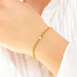 vattentät armband i förgyllt stål - OCEANA