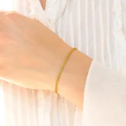 vattentät armband i förgyllt stål 15 + 5 cm x 2 mm  - OCEANA