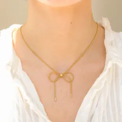 vattentät rosett halsband i förgyllt stål - OCEANA