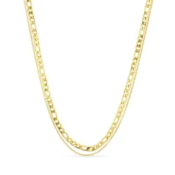 vattentät halsband i förgyllt stål 40 cm x 5 mm  - OCEANA