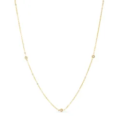 vattentät halsband i förgyllt stål - OCEANA