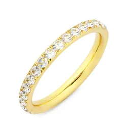 vattentät ring i förgyllt stål - OCEANA