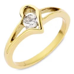 vattentät ring i förgyllt stål - OCEANA