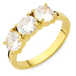 vattentät ring i förgyllt stål - OCEANA