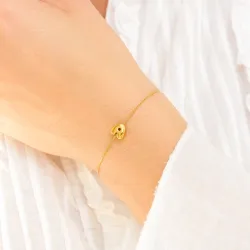 vattentät bokstav a armband i förgyllt stål - OCEANA