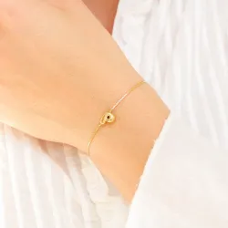 vattentät bokstav p armband i förgyllt stål - OCEANA