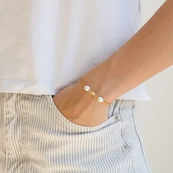 vattentät armband i förgyllt stål - OCEANA