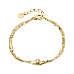 vattentät armband i förgyllt stål - OCEANA