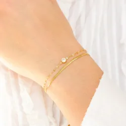 vattentät armband i förgyllt stål - OCEANA