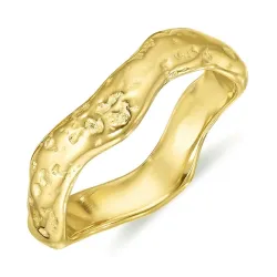 vattentät ring i förgyllt stål - OCEANA