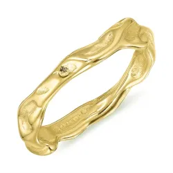 vattentät ring i förgyllt stål - OCEANA