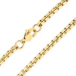 vattentät halsband i förgyllt stål 60 cm x 3 mm  - OCEANA