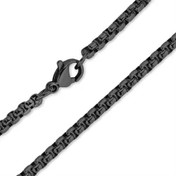 vattentät halsband i svart stål 45 cm x 3 mm  - OCEANA