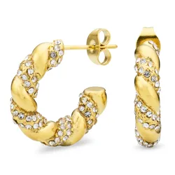 vattentät halvcreol i förgyllt stål - OCEANA