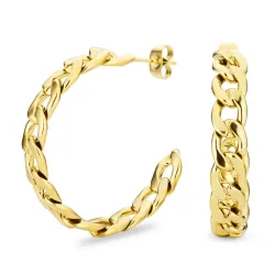 vattentät halvcreol i förgyllt stål - OCEANA