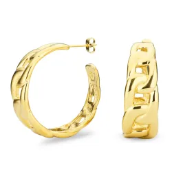 vattentät halvcreol i förgyllt stål - OCEANA