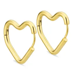 vattentät hjärta creol i förgyllt stål - OCEANA