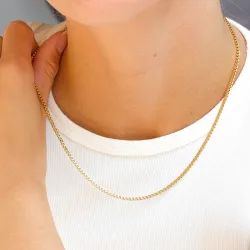 vattentät halsband i förgyllt stål - OCEANA