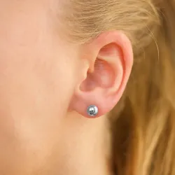 6 mm vattentät örhängestift i stål - OCEANA