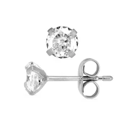 5 mm vattentät solitäreörhängestift i stål - OCEANA