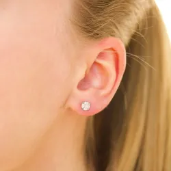 5 mm vattentät solitäreörhängestift i stål - OCEANA