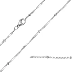 vattentät halsband i stål 45 cm x 2 mm  - OCEANA