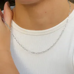 vattentät halsband i stål 45 cm x 2 mm  - OCEANA