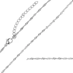 vattentät halsband i stål 45 cm x 2 mm  - OCEANA