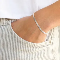 vattentät armband i stål 16 + 5 cm x 3,0 mm  - OCEANA