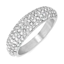 vattentät zirkon ring i stål - OCEANA