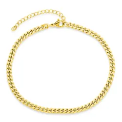 vattentät fotlänk  i förgyllt stål 22 + 5 cm x 4,0 mm  - OCEANA
