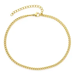 vattentät fotlänk  i förgyllt stål 22 + 5 cm x 2,8 mm  - OCEANA