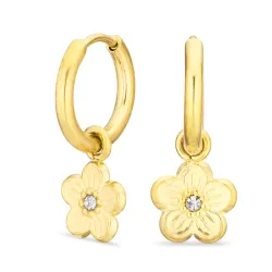 vattentät blommor creol i förgyllt stål - OCEANA